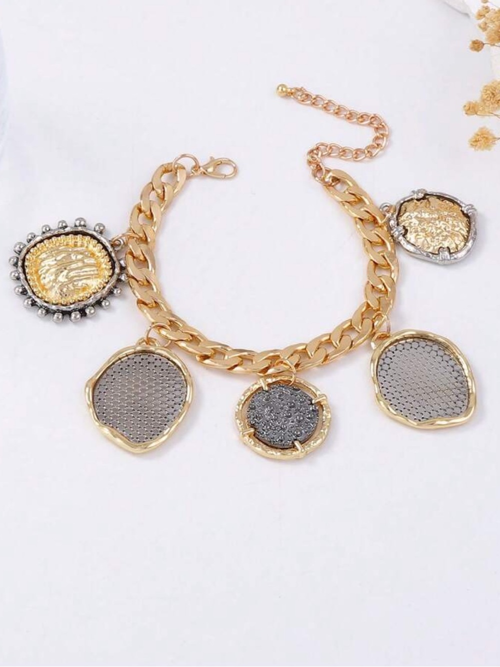 Regalia Medallion Charm Bracelet - Picture 2 of 4